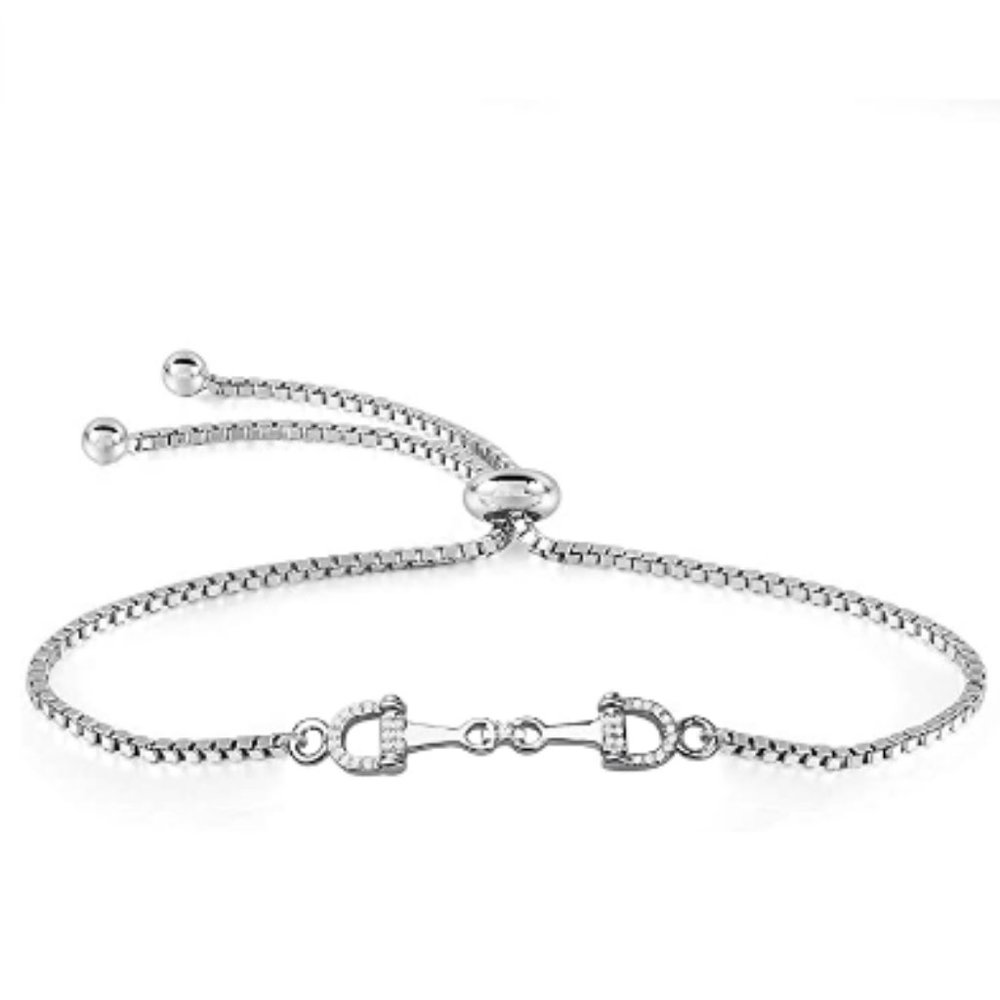 Fascination Hook Clasp Charm Bangle